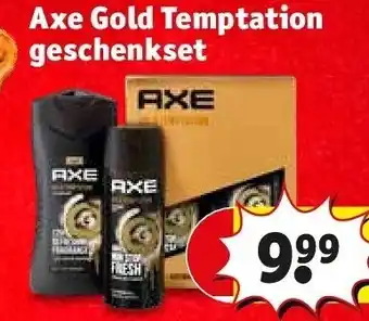 Kruidvat Axe gold temptation geschenkset aanbieding