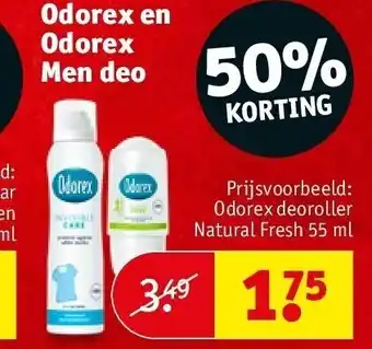 Kruidvat Odorex en odorex men deo aanbieding