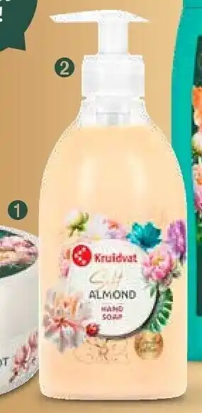 Kruidvat Handzeep amandel 500 ml aanbieding