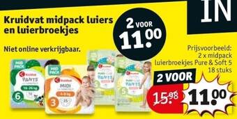 Kruidvat Kruidvat midpack luiers en luierbroekjes aanbieding