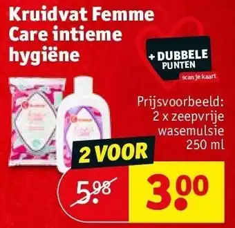 Kruidvat Kruidvat femme care intieme hygiëne aanbieding
