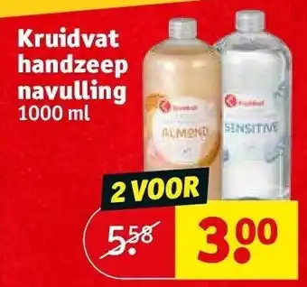 Kruidvat Kruidvat handzeep navulling aanbieding