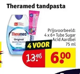 Kruidvat Theramed tandpasta aanbieding