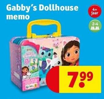 Kruidvat Gabby’s dollhouse memo aanbieding