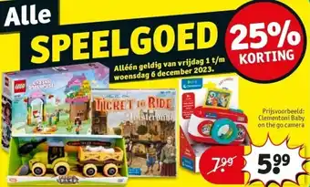 Kruidvat Clementoni baby on the go camera aanbieding