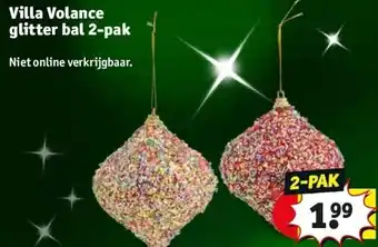 Kruidvat Villa volance glitter bal 2-pak aanbieding
