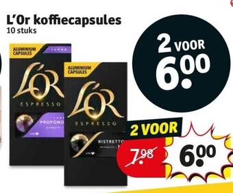 Kruidvat L’or koffiecapsules aanbieding