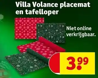 Kruidvat Villa volance placemat en tafelloper aanbieding