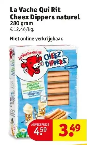 Kruidvat La vache qui rit cheez dippers naturel aanbieding