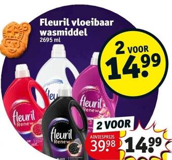 Kruidvat Fleuril vloeibaar wasmiddel aanbieding