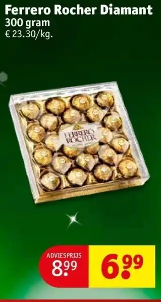 Kruidvat Ferrero rocher diamant aanbieding