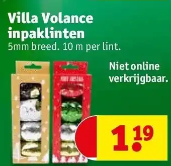 Kruidvat Villa volance inpaklinten aanbieding