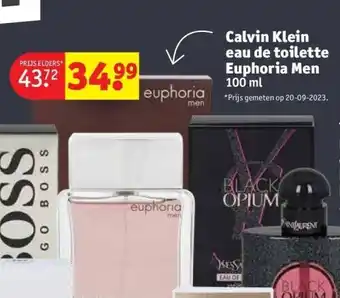 Kruidvat Calvin klein eau de toilette euphoria men 100 ml aanbieding
