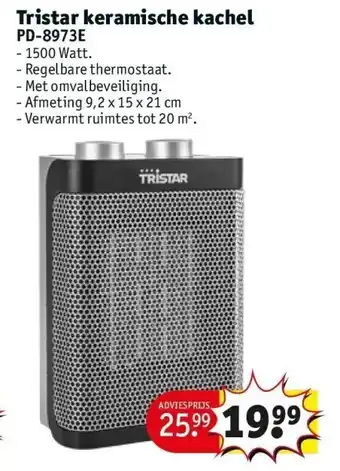 Kruidvat Tristar keramische kachel aanbieding