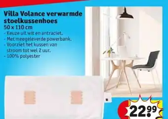 Kruidvat Villa volance verwarmde stoelkussenhoes aanbieding