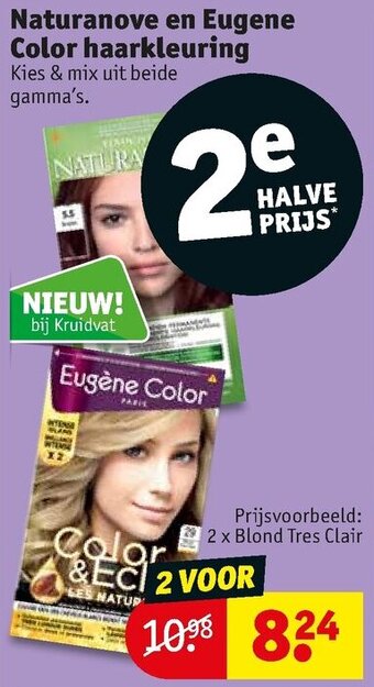 Naturanove en Eugene Color haarkleuring