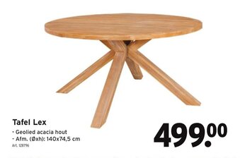 GAMMA Tafel Lex aanbieding