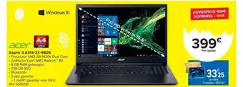 Carrefour Acer Aspire 3 A315-22-48ds Laptop aanbieding