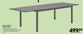 GAMMA Uitschuifbare tafel Sevilla aanbieding