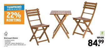 GAMMA Bistroset Rimini aanbieding