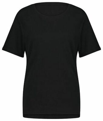 HEMA HEMA Dames T-shirt Stippen Zwart (zwart) aanbieding
