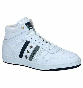 Pantofola d&apos;Oro Bolzano Mid Witte Hoge Sneakers
