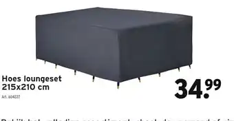 GAMMA Hoes loungeset 215x210 cm aanbieding