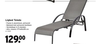 GAMMA Ligbed Toledo aanbieding