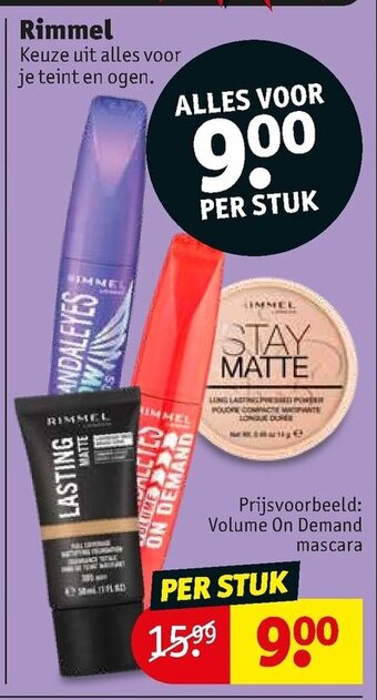 Kruidvat Rimmel aanbieding