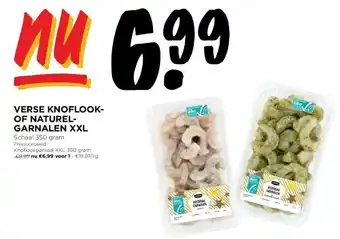 Verse knoflookof naturelgarnalen xxl