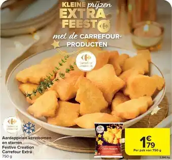 Carrefour Aardappelen kerstbomen en sterren festive creation carrefour extra aanbieding