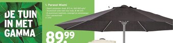GAMMA Parasol Miami aanbieding