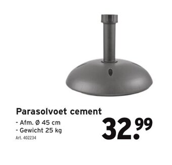 GAMMA Parasolvoet cement aanbieding