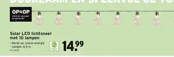 GAMMA Solar Led lichtnoer met 10 lampen aanbieding