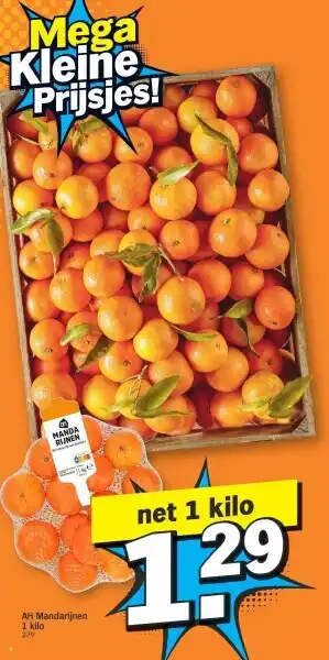 Albert Heijn Ah mandarijnen 1 kilo aanbieding
