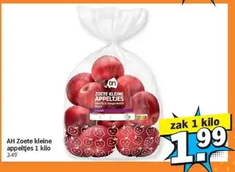 Albert Heijn Ah zoete kleine appeltjes 1 kilo aanbieding