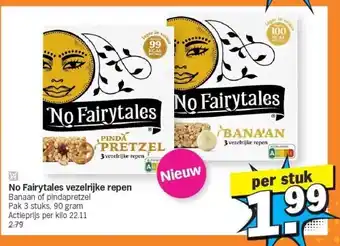 Albert Heijn No fairytales vezelrijke repen aanbieding