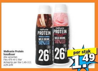 Albert Heijn Melkunie protein houdbaar aanbieding