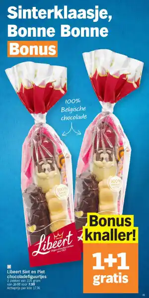 Libeert sint en piet chocoladefiguurtjes