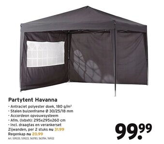 GAMMA Partytent Havanna aanbieding