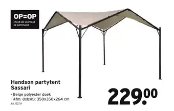 Handson partytent Sassari