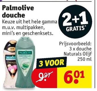 Kruidvat Palmolive douche aanbieding