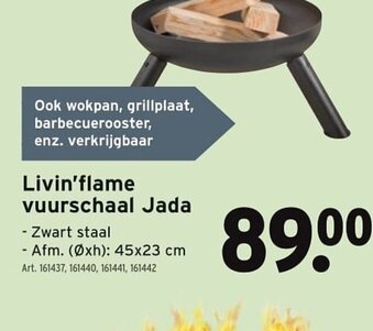 GAMMA Livin'flame vuurschaal Jada aanbieding