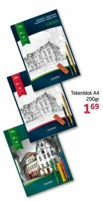 Vavantas Tekenblok a4 aanbieding