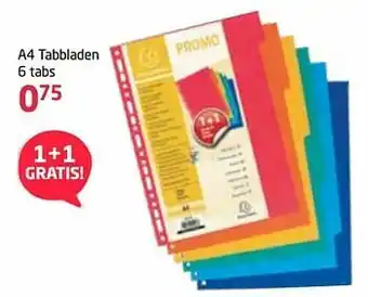 Vavantas A4 tabbladen aanbieding