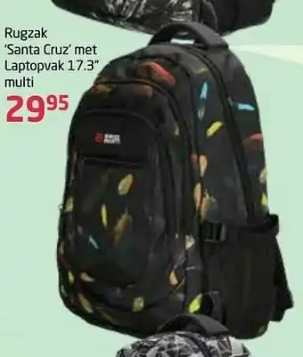 Rugzak santa cruz met laptopvak 17.3`` multi