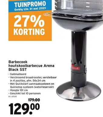 GAMMA Barbecook houtskoolbarbecue Arena aanbieding