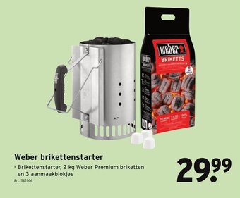 GAMMA Weber brikettenstarter aanbieding