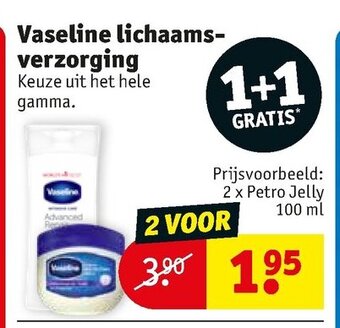 Kruidvat Vaseline lichaamsverzorging aanbieding