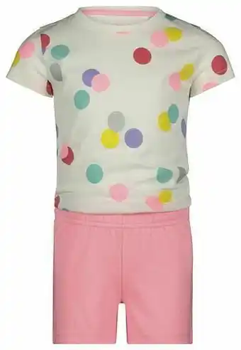 HEMA HEMA Kindershortama Confetti Gebroken Wit (gebroken wit) aanbieding